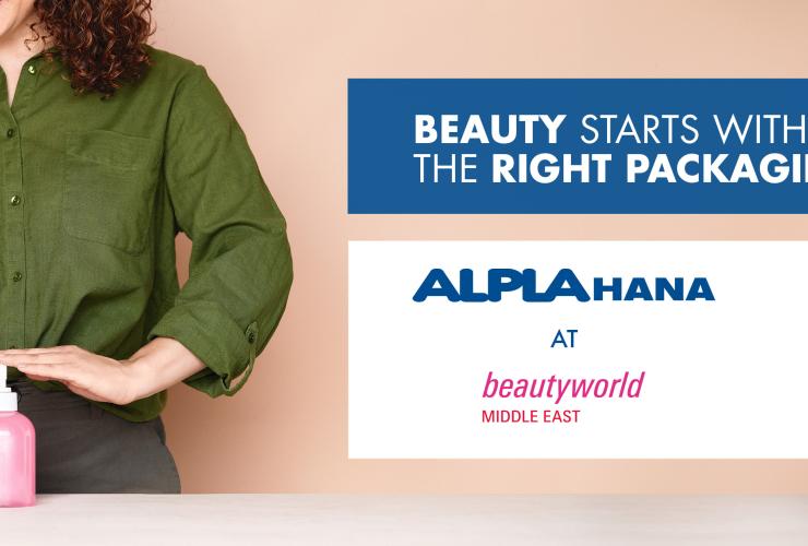 Banner of the Beautyworld Middle East in Dubai where we will be exhibitors.